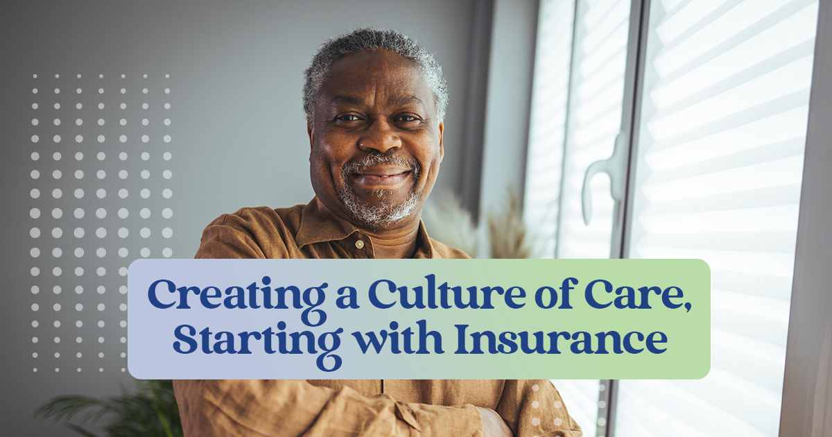 A happy employee that knows his insurance is taken care of.